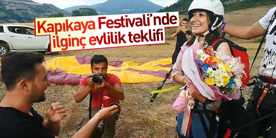 Kapıkaya Festivali'nde ilginç evlilik teklifi