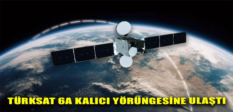 Türksat 6A kalıcı yörüngesine ulaştı