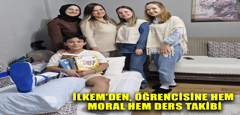 İLKEM’den, öğrencisine hem moral hem ders takibi