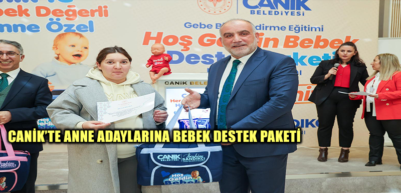 Canik'te Anne Adaylarına Bebek Destek Paketi