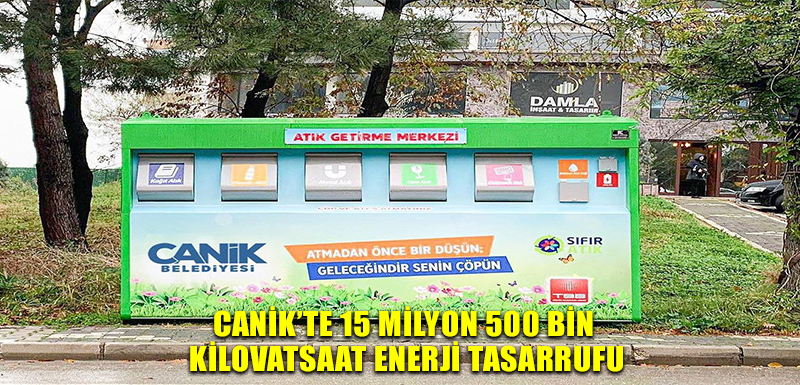 Canik'te 15 Milyon 500 Bin Kilovatsaat Enerji Tasarrufu