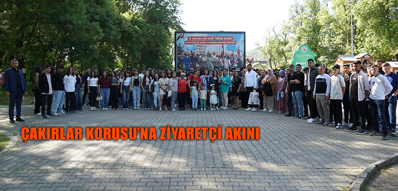 Çakırlar Korusu’na ziyaretçi akını