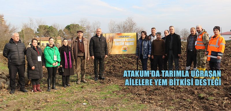 Atakum’da tarımla uğraşan ailelere yem bitkisi desteği