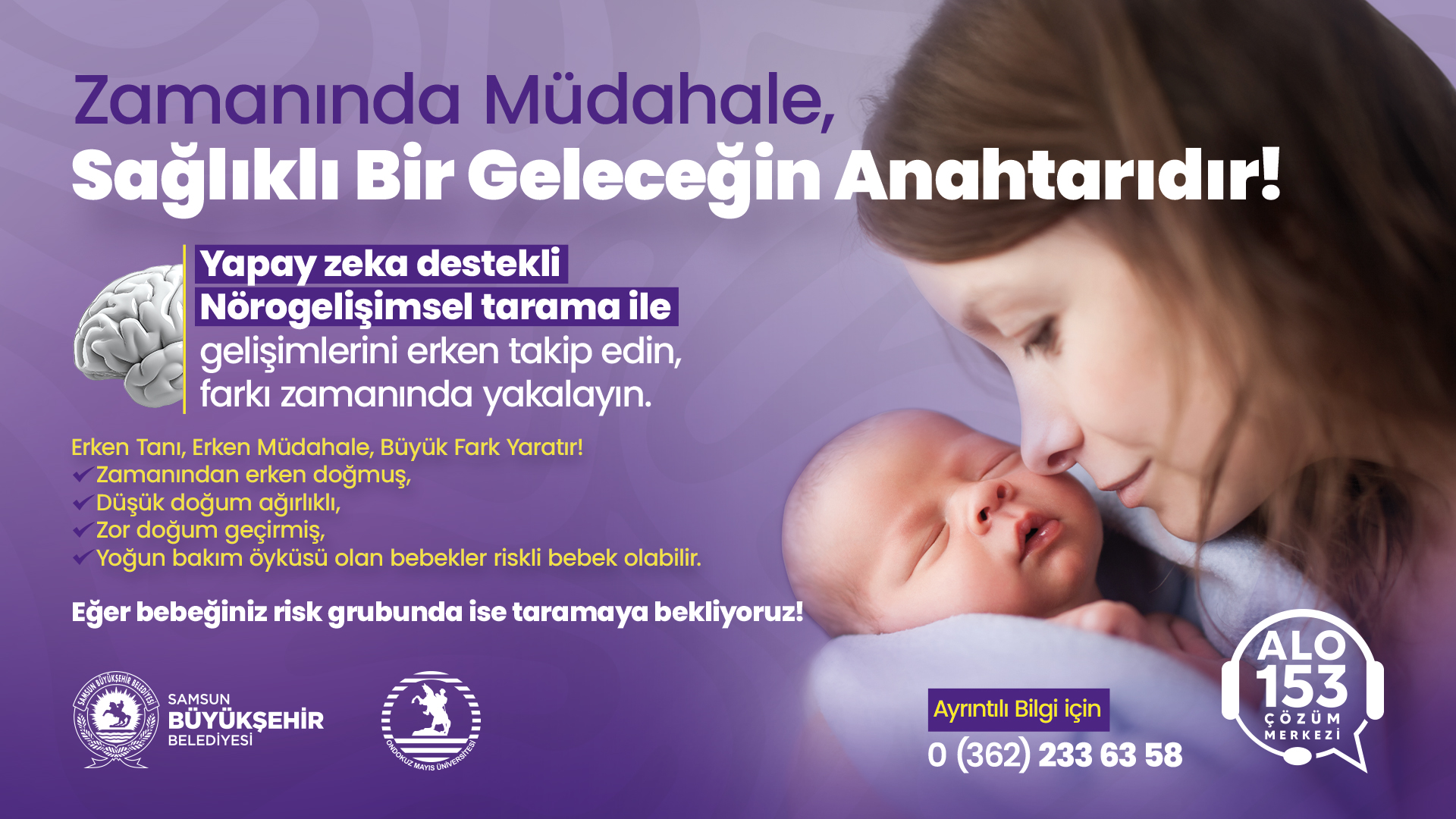 BÜYÜKŞEHİR’DEN AİLELERE VE BEBEKLERE DESTEK: RİSKLİ BEBEKLERDE ERKEN MÜDAHALE
