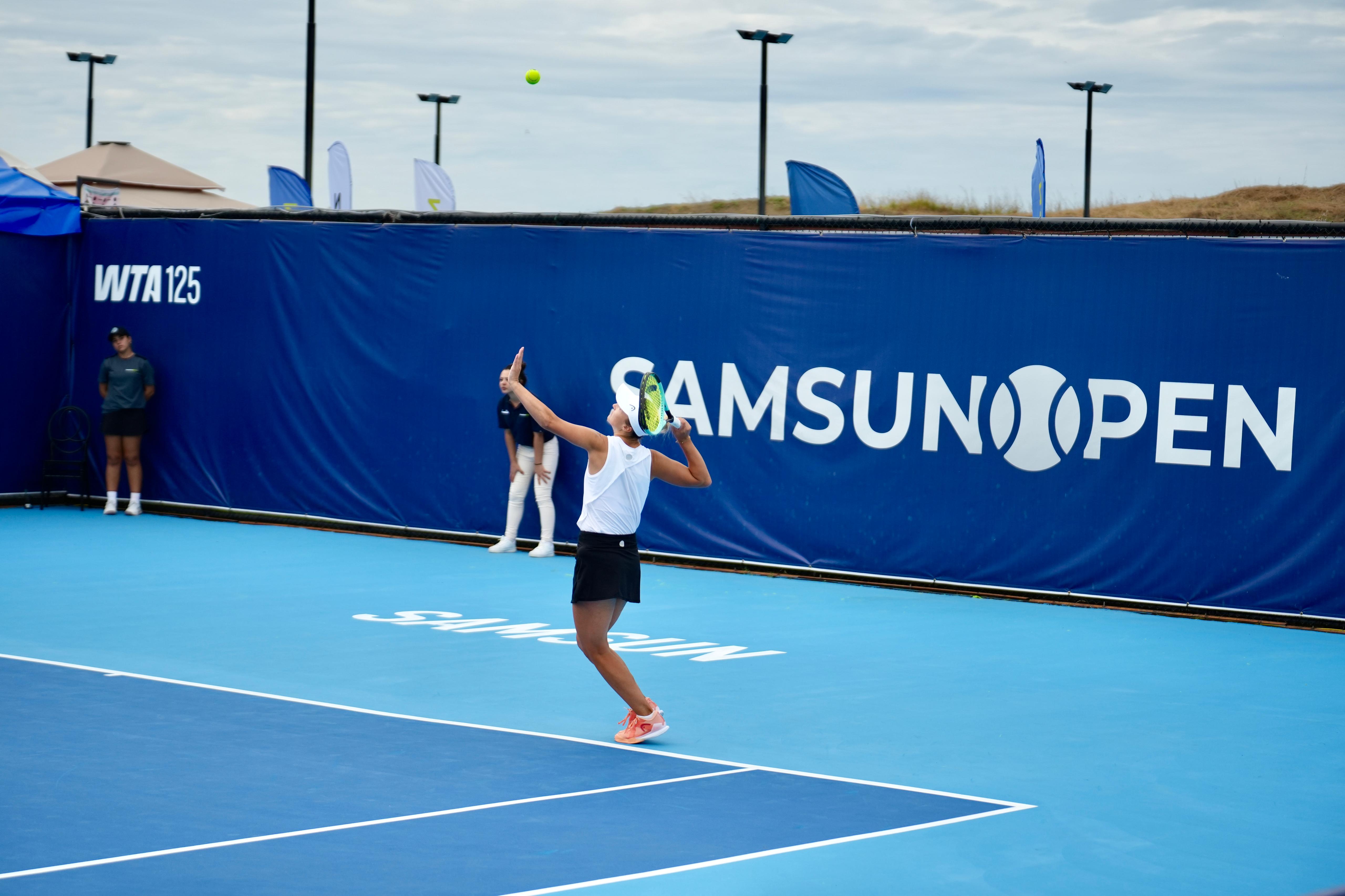 ULUSLARARASI SAMSUN OPEN WTA TENİS TURNUVASI BÜYÜK BİR HEYECAN VE COŞKU İLE DEVAM EDİYOR