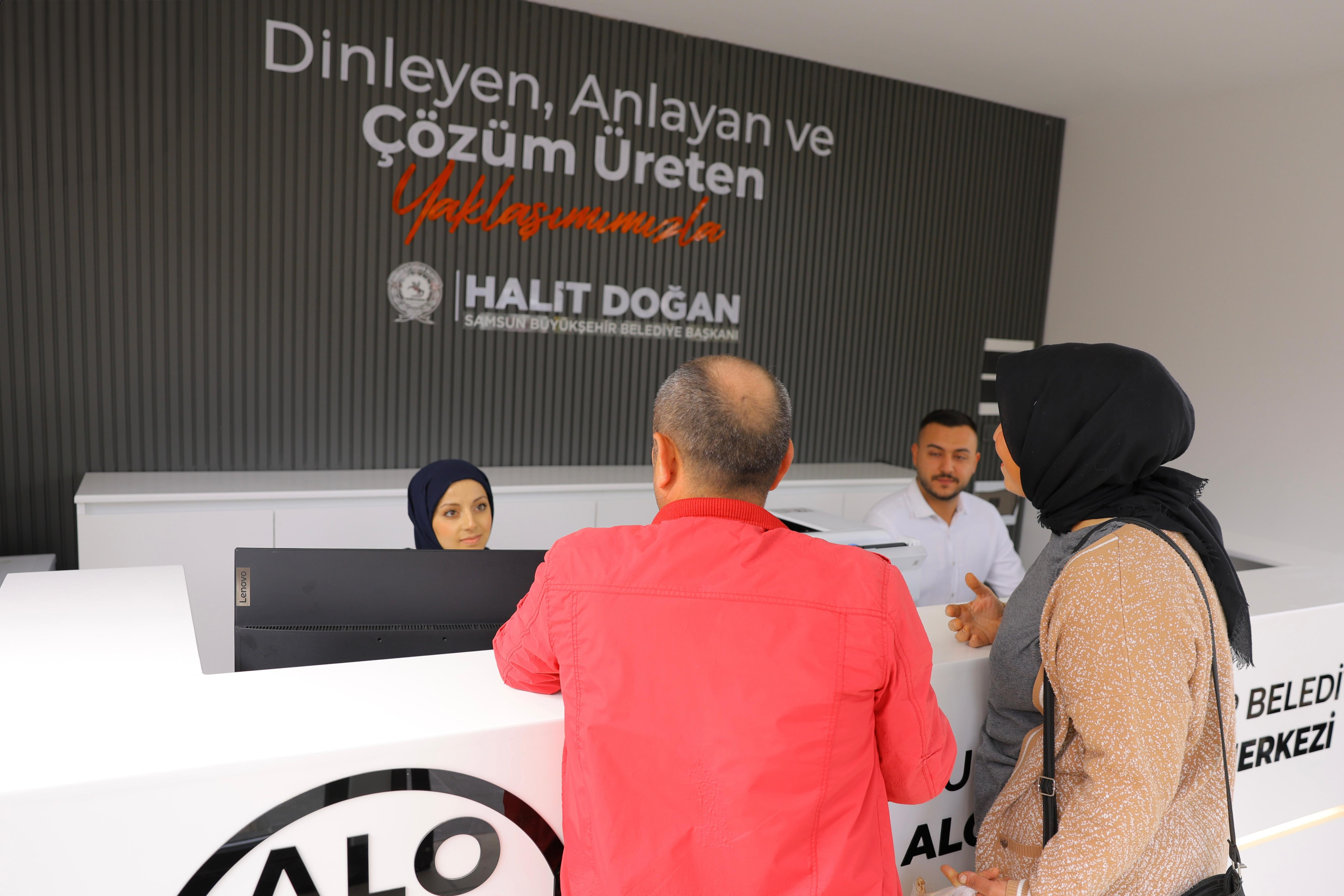 BÜYÜKŞEHİR TARAFINDAN BAFRA’DA 153 ÇÖZÜM MERKEZİ AÇILDI