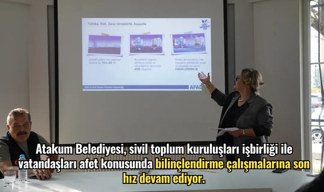 Atakum’da afet bilinçlendirme eğitimleri son hız