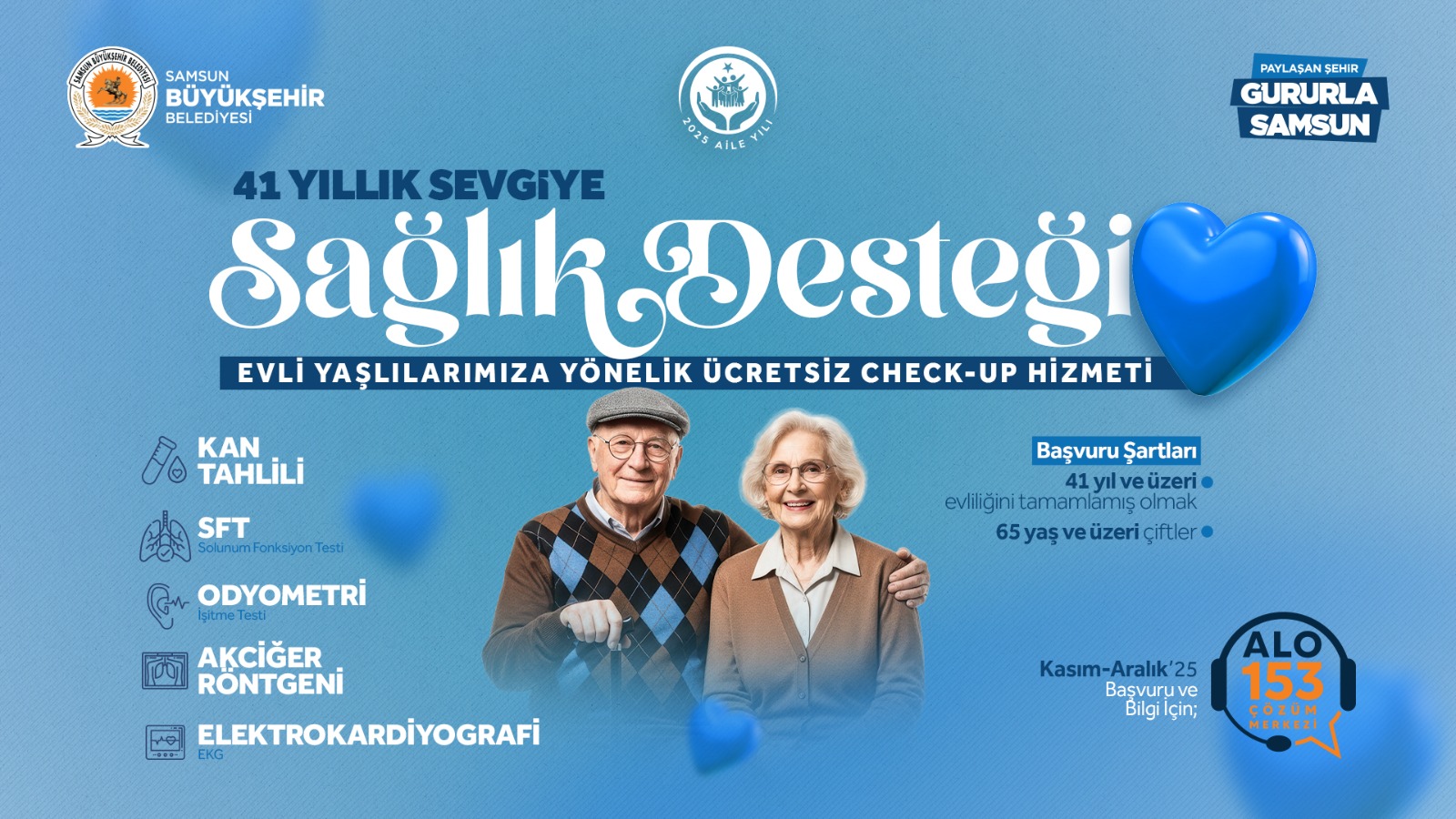 BÜYÜKŞEHİR’DEN 41 YILLIK SEVGİYE SAĞLIK DESTEĞİ