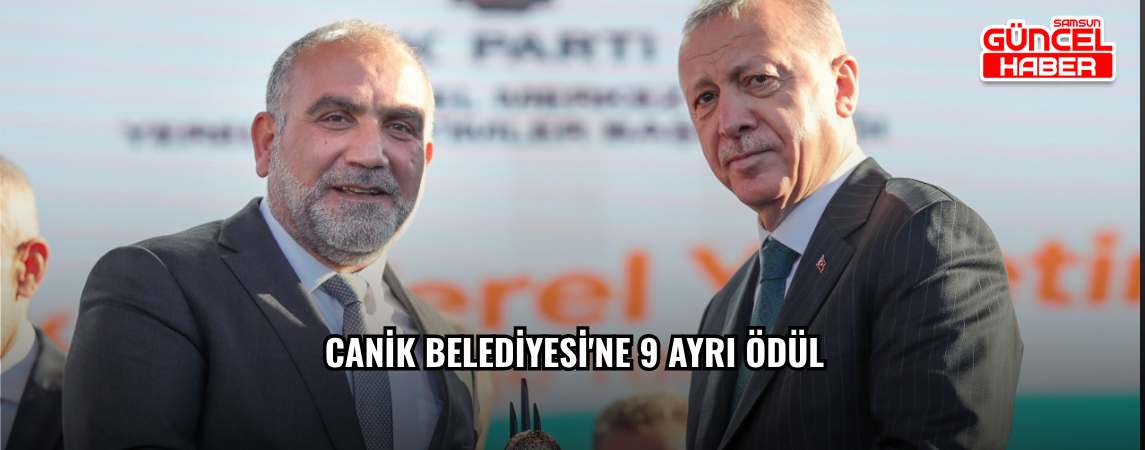Canik Belediyesi'ne 9 Ayrı Ödül