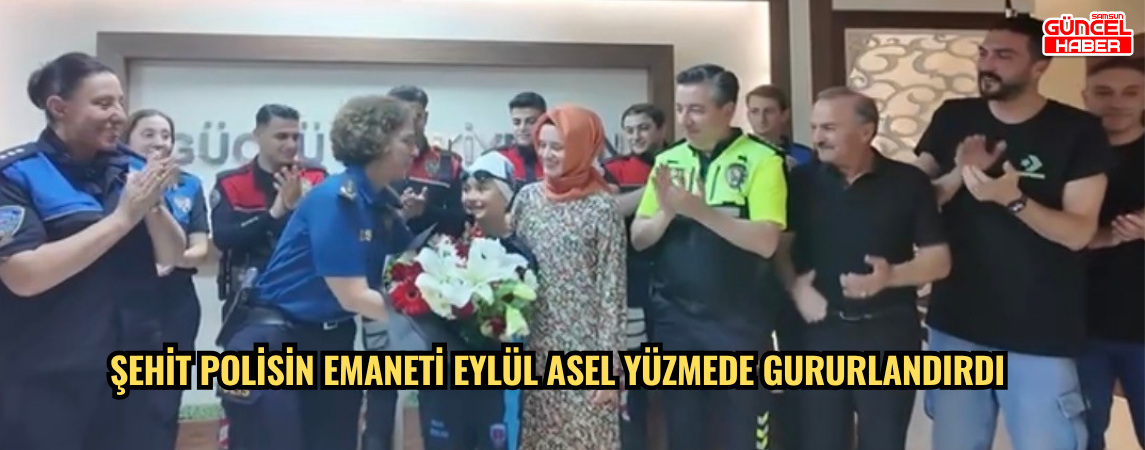 Şehit polisin emaneti Eylül Asel yüzmede gururlandırdı