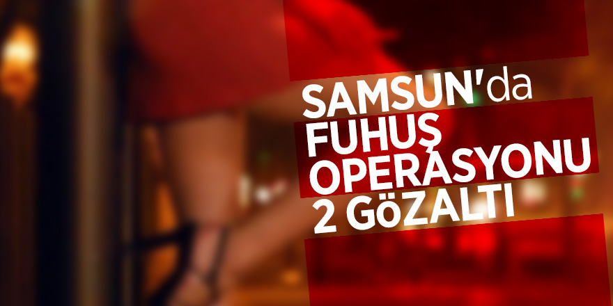 Samsun'da fuhuş operasyonu: 2 gözaltı 