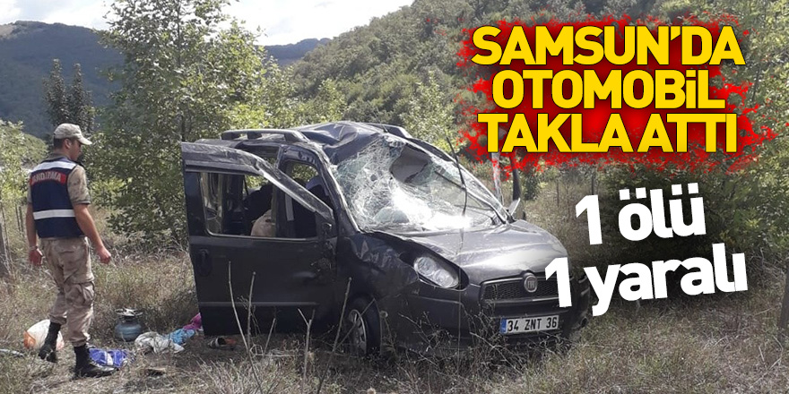 Samsun'da trafik kazası: 1 ölü, 1 yaralı