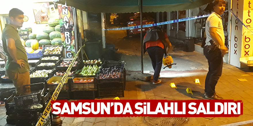 Samsun'da silahlı saldırı: 1 yaralı