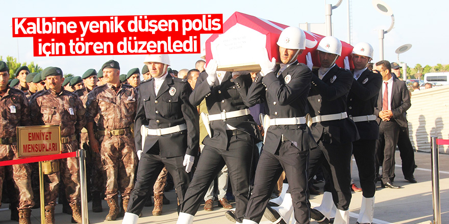 Kalbine yenik düşen polis için tören düzenledi