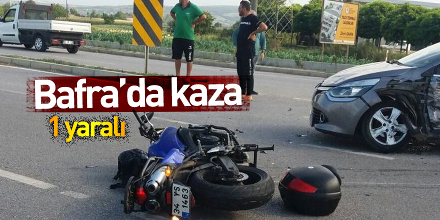 Bafra'da kaza: 1 yaralı