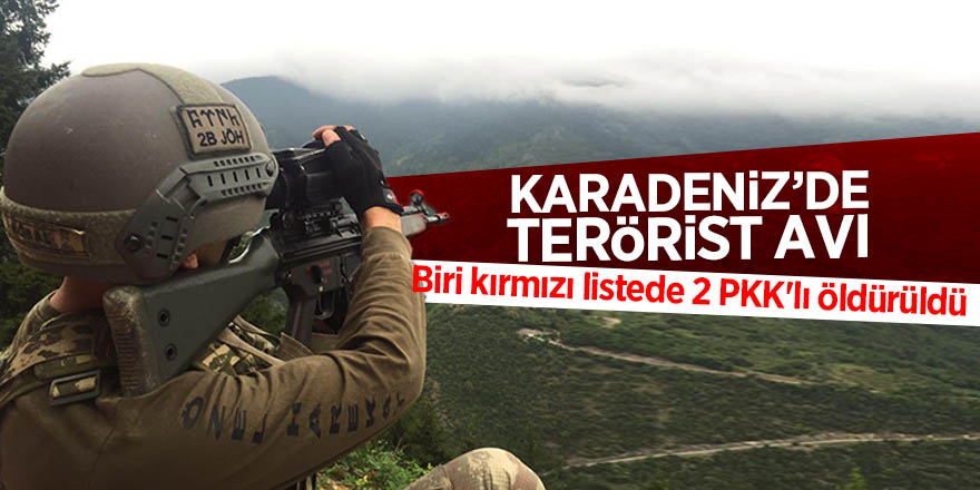 Karadeniz’de terörist avı 