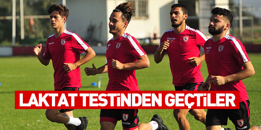 Samsunsporlu futbolcular laktat testinden geçti