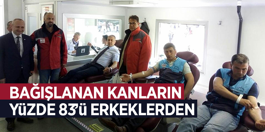 Orta Karadeniz’de bağışlanan kanların yüzde 83’ü erkeklerden 