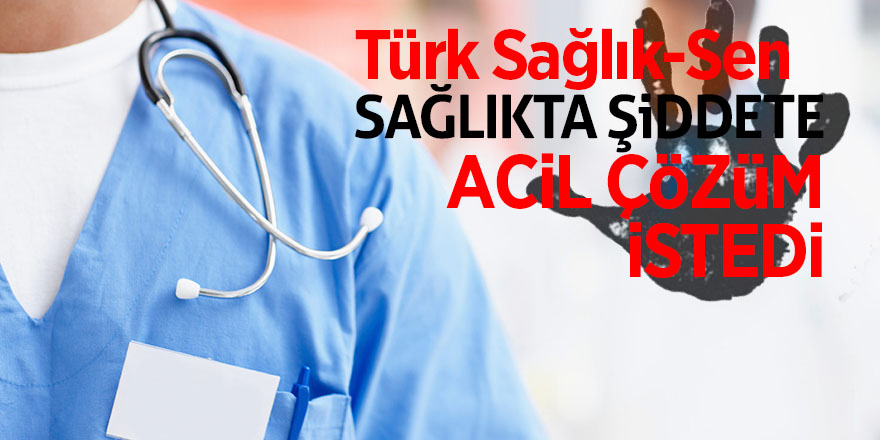 Türk Sağlık-Sen sağlıkta şiddete acil çözüm istedi 