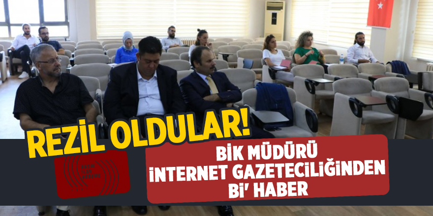 BİK Müdürü İnternet Gazeteciliğinden Bi' Haber