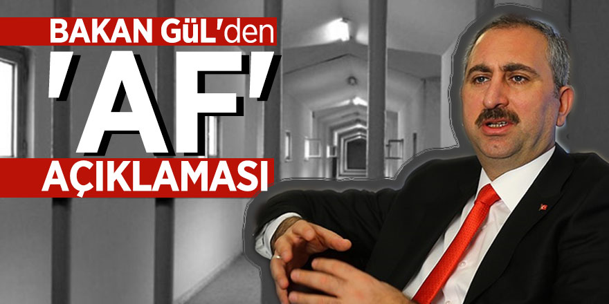 Bakan Gül'den 'af' açıklaması