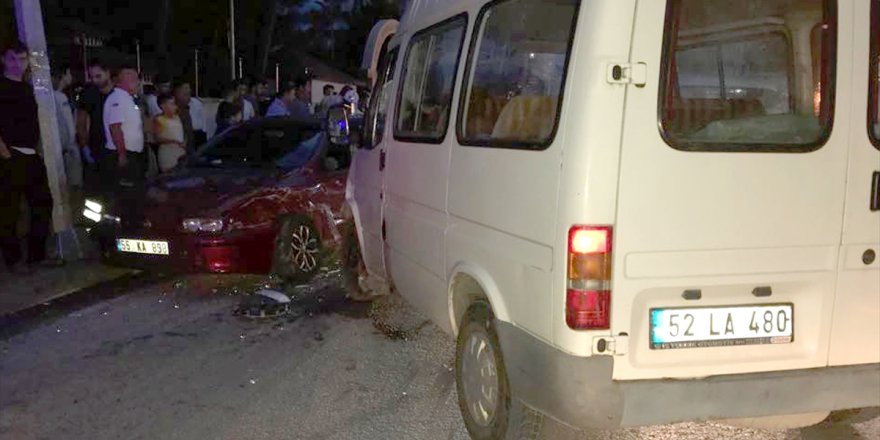 Ordu'da trafik kazası: 5 yaralı