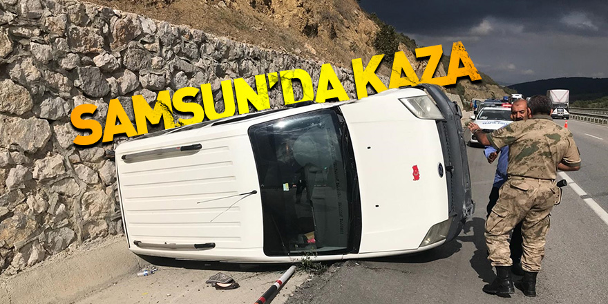 Samsun'da trafik kazası: 1 yaralı