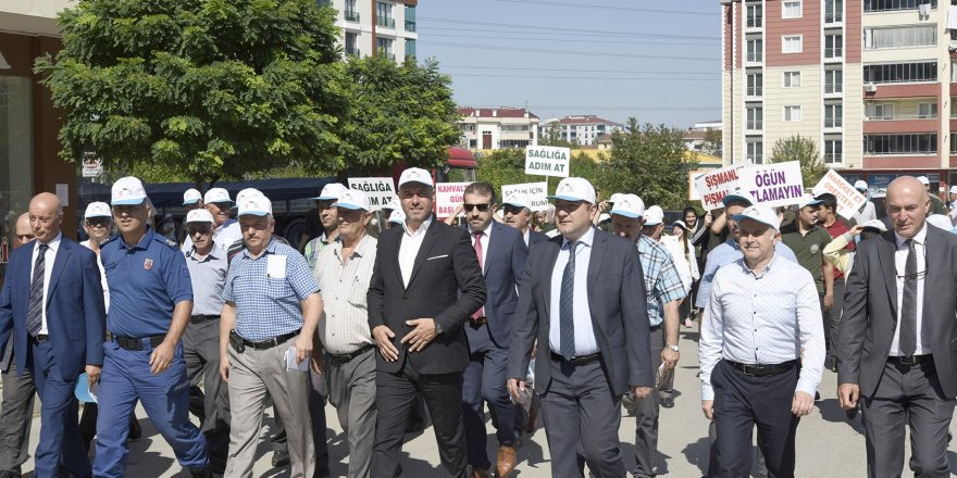 Tekkeköy, sağlık için yürüdü 