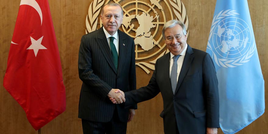 Cumhurbaşkanı Erdoğan, BM Genel Sekreteri Guterres ile görüştü