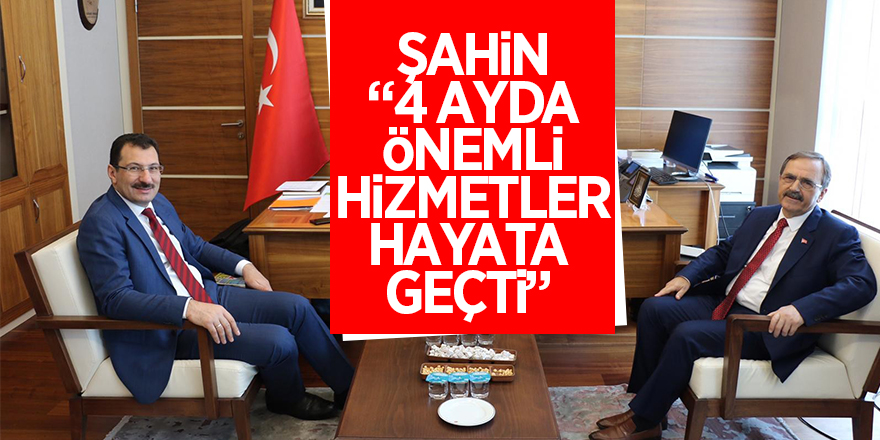 Başkan Zihni Şahin: “4 ayda önemli hizmetler hayata geçti” 