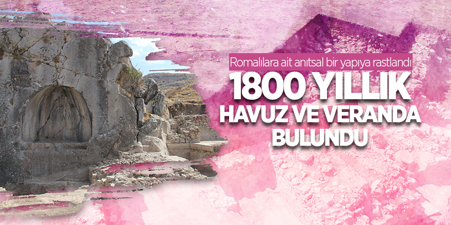 Hititlerin başkentinde Romalılara ait 1800 yıllık havuz ve veranda bulundu