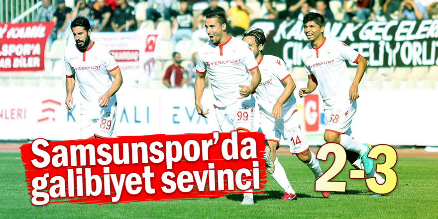 Samsunspor'da galibiyet sevinci