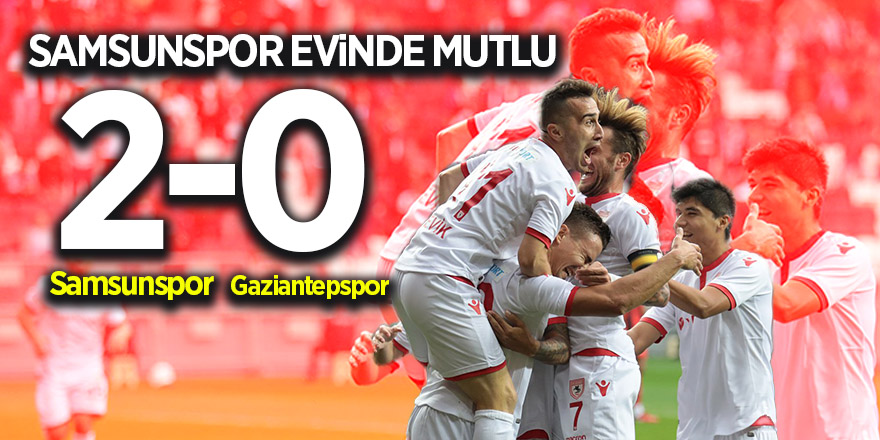 Samsunspor evinde mutlu 