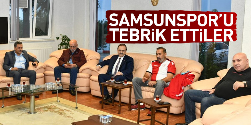 Vali ve Başkan’dan Samsunspor’a tebrik