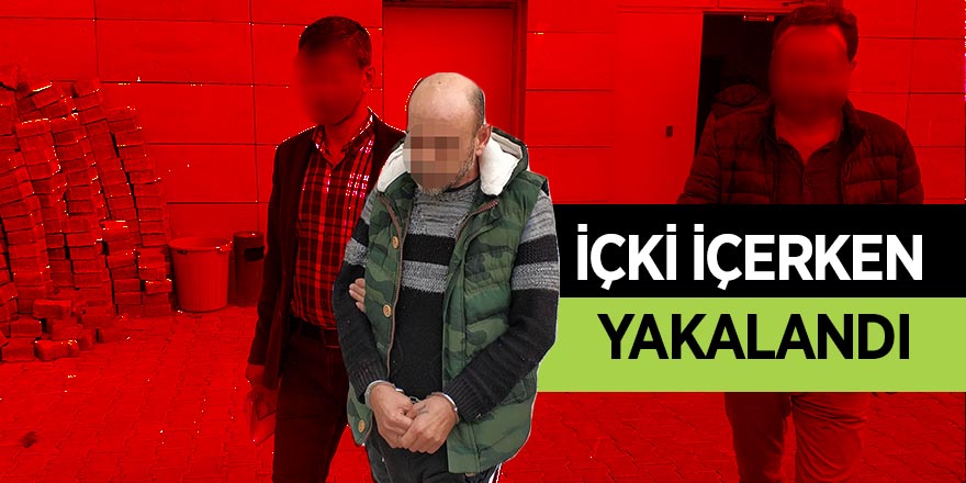 Hakkında 10 yıl hapis cezası bulunan şahıs sahilde içki içerken yakalandı