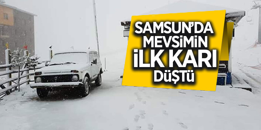 Samsun’da mevsimin ilk karı düştü 