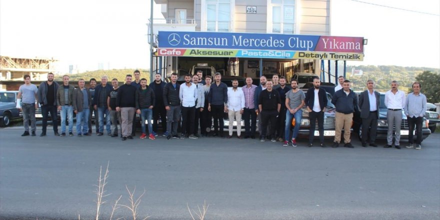 Samsun'da Mercedes tutkunları bir araya geldi