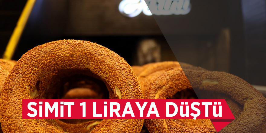 1,5 lira olan simit 1 liraya düştü 