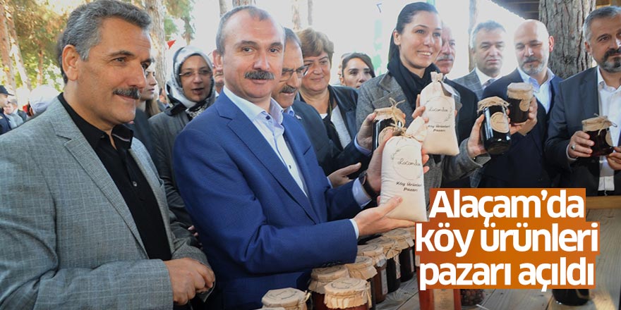 Alaçam’da köy ürünleri pazarı açıldı