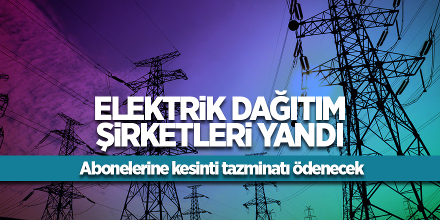 Elektrik dağıtım şirketleri yandı