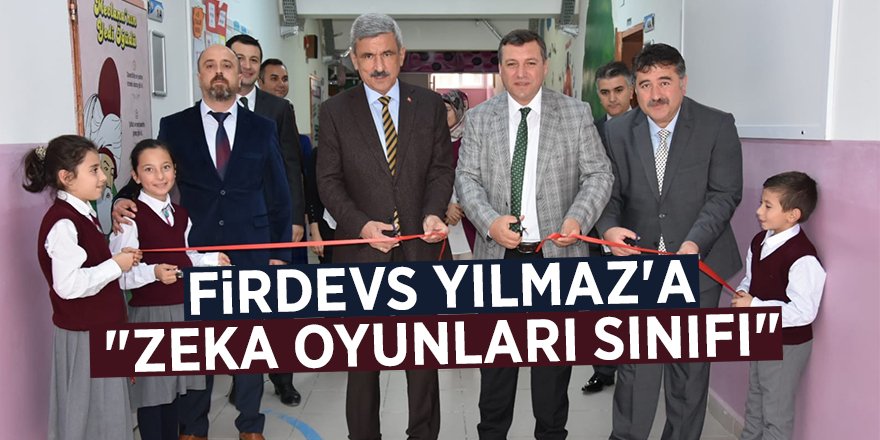 Firdevs Yılmaz'a "Zeka Oyunları Sınıfı" 