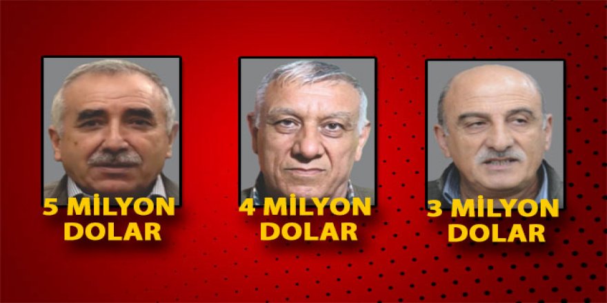 ABD'den PKK'nın üst düzey isimlerinin başına milyon dolarlık ödül