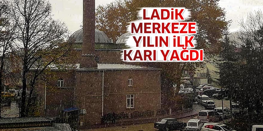 Samsun’da kent merkezine yılın ilk karı yağdı