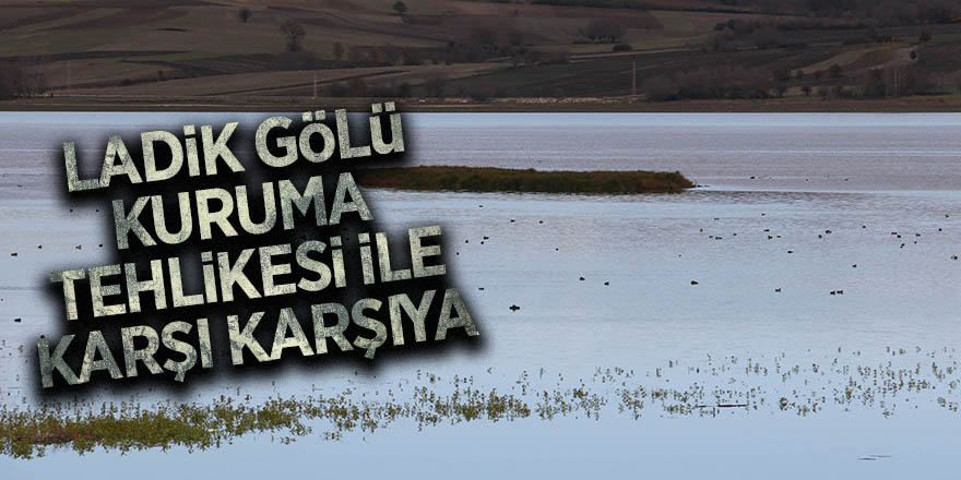 Ladik Gölü kuruma tehlikesi ile karşı karşıya 