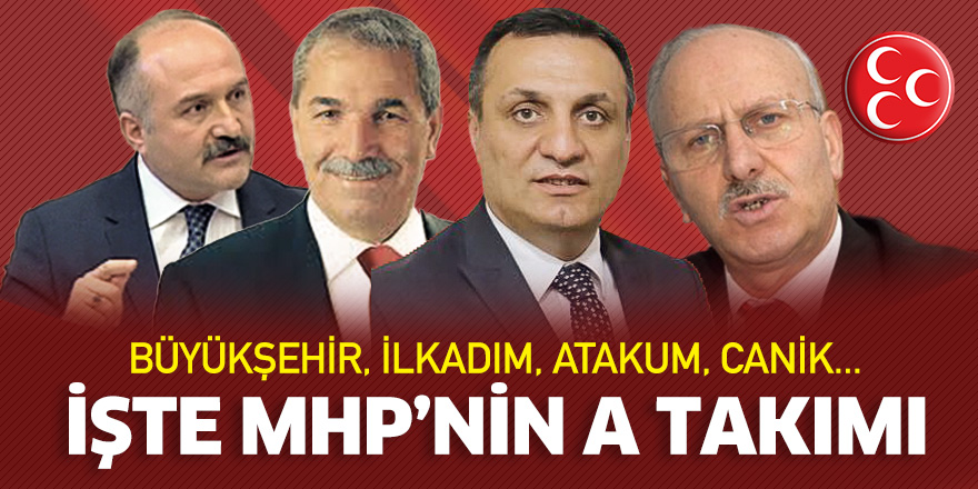 Büyükşehir, İlkadım, Atakum, Canik...  İŞTE MHP'NİN A TAKIMI