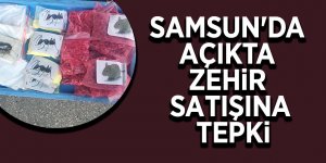 Samsun'da açıkta zehir satışına tepki