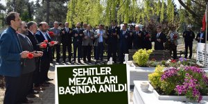 Şehitler mezarları başında anıldı 