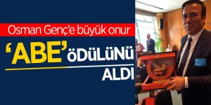 Osman Genç ödülünü Avrupa Parlamentosu’ndan aldı 