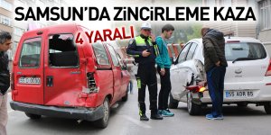 Samsun’da zincirleme kaza: 4 yaralı 