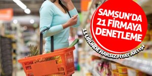Samsun’da 21 firmaya denetleme